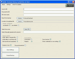 MySQL Database Backup - náhled