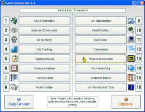 Panel Commander - náhled