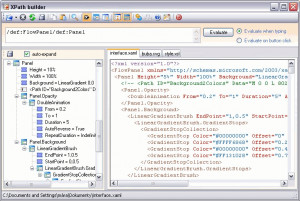 XPath builder - náhled