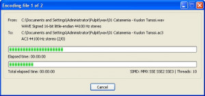 WAV to AC3 Encoder - náhled