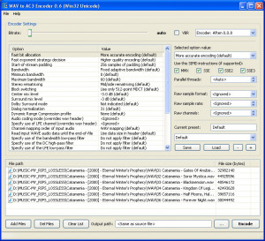 WAV to AC3 Encoder - náhled