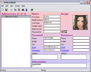 AddressBook - náhled