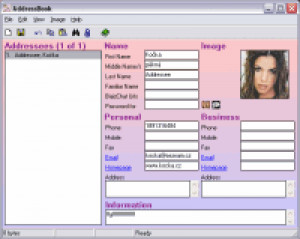 AddressBook - náhled