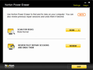 Norton Power Eraser - náhled