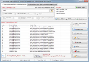 Web Email Extractor - náhled