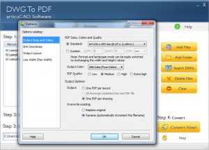 articuCAD DWG DXF to PDF Converter - náhled