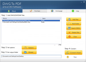 articuCAD DWG DXF to PDF Converter - náhled