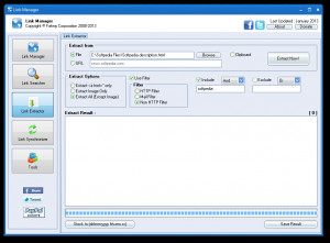 Link Manager - náhled