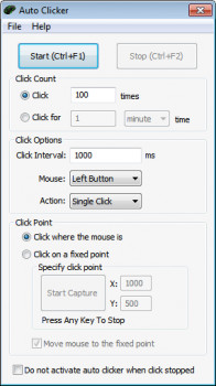 EverSoft Auto Clicker - náhled