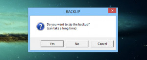 Windows 8 Apps Data Backup - náhled