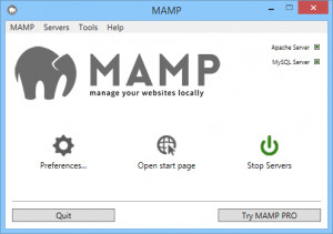 MAMP - náhled