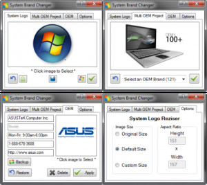 System Brand Changer - náhled