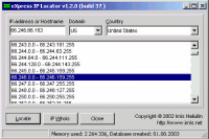 eXpress IP Locator - náhled