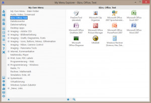 My Menu Explorer - náhled