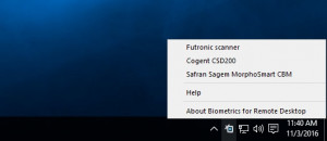Biometrics for Remote Desktop - náhled