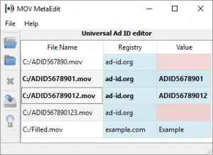 MOV MetaEdit - náhled
