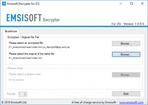 Emsisoft Decrypter for ZQ - náhled