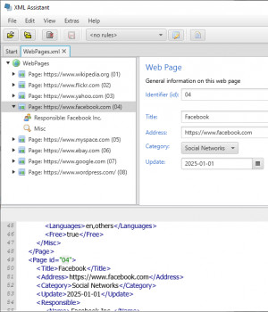 XML Assistant - náhled