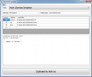 Blendo Itch Uploader - náhled