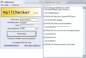 MailChecker - náhled