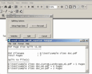 PDF Page Size Split - náhled