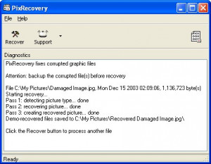 PixRecovery - náhled