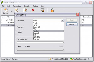 Hide Folder Now - náhled