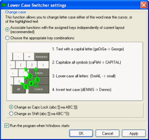 Lower Case Switcher - náhled