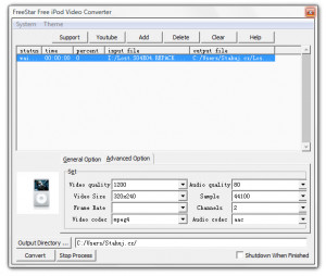 FreeStar Free iPod Video Converter  - náhled