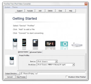 FreeStar Free iPod Video Converter  - náhled