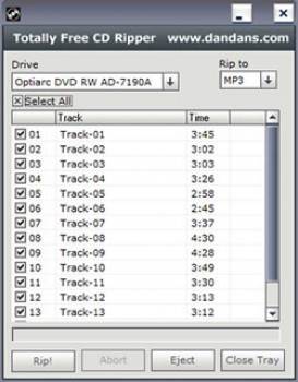 Totally Free CD Ripper - náhled