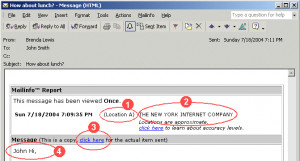 Mailinfo - náhled