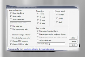 System INFO Screensaver - náhled