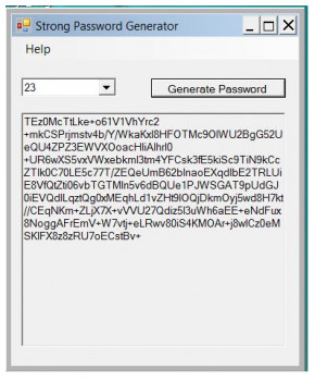 Strong Password Generator - náhled