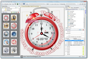 Vector Clock Designer  - náhled