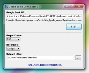 Google Books Downloader - náhled