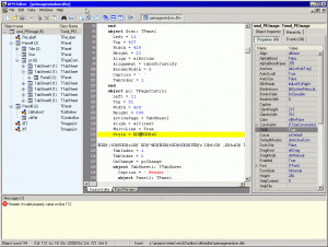 Delphi Form Editor - náhled
