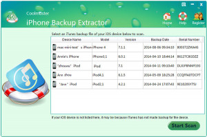 Coolmuster iPhone Backup Extractor - náhled
