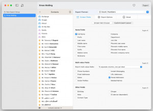 Exporter for Contacts - náhled