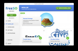FreeSO Launcher - náhled