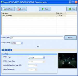 Power MP4 iPod PSP 3GP AVI MPG WMV Video Converter - náhled