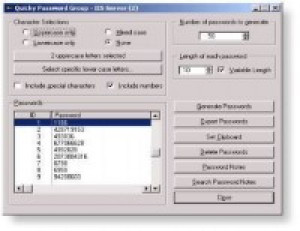 Quicky Password Generator - náhled