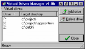 Virtual Drives Manager - náhled