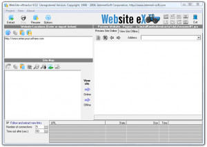 Website Extractor - náhled