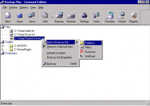 Backup Plus - náhled