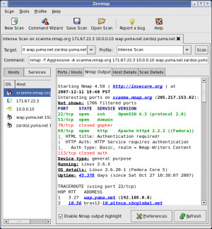 Nmap - náhled