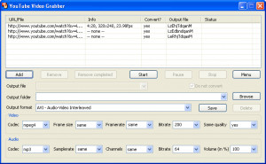 YouTube Video Grabber - náhled