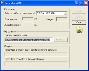 CanonCam2PC - náhled