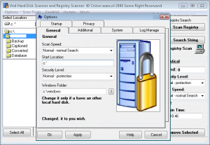Vnd Hard Disk Scanner And Registry Scanner - náhled