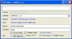 PDF Signer - náhled